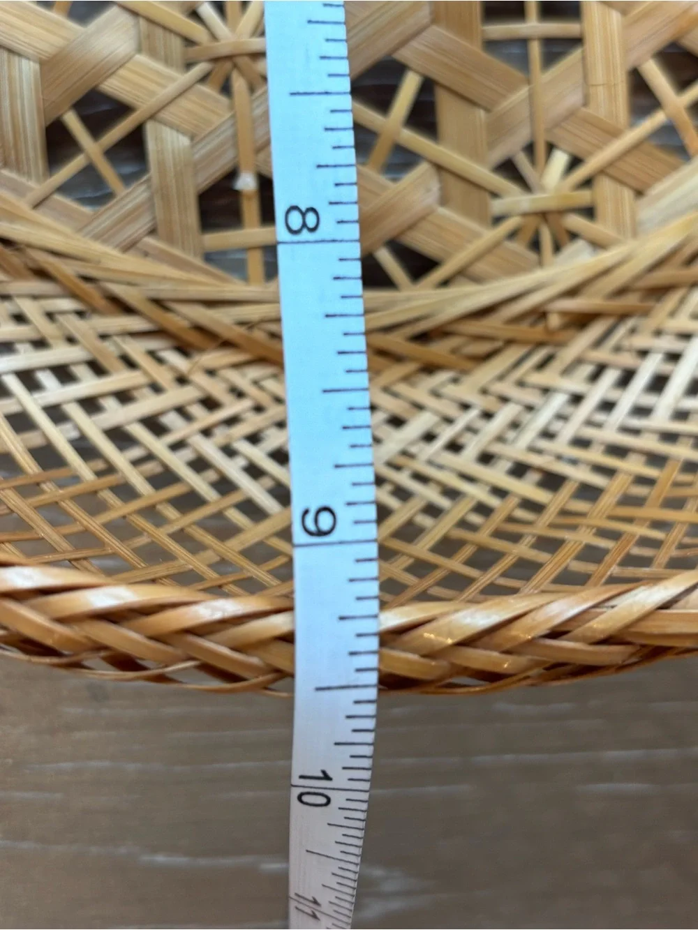 Natural Woven Rattan Round Basket Set - Brown
